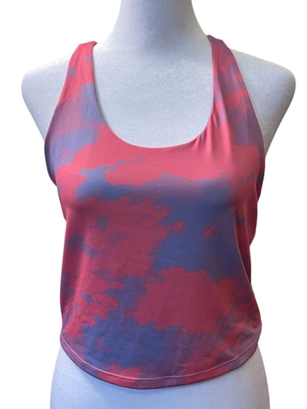 Pro Player Pink and Purple Athletic Scoop Neck Tank Top w/ Built In Shelf Bra M